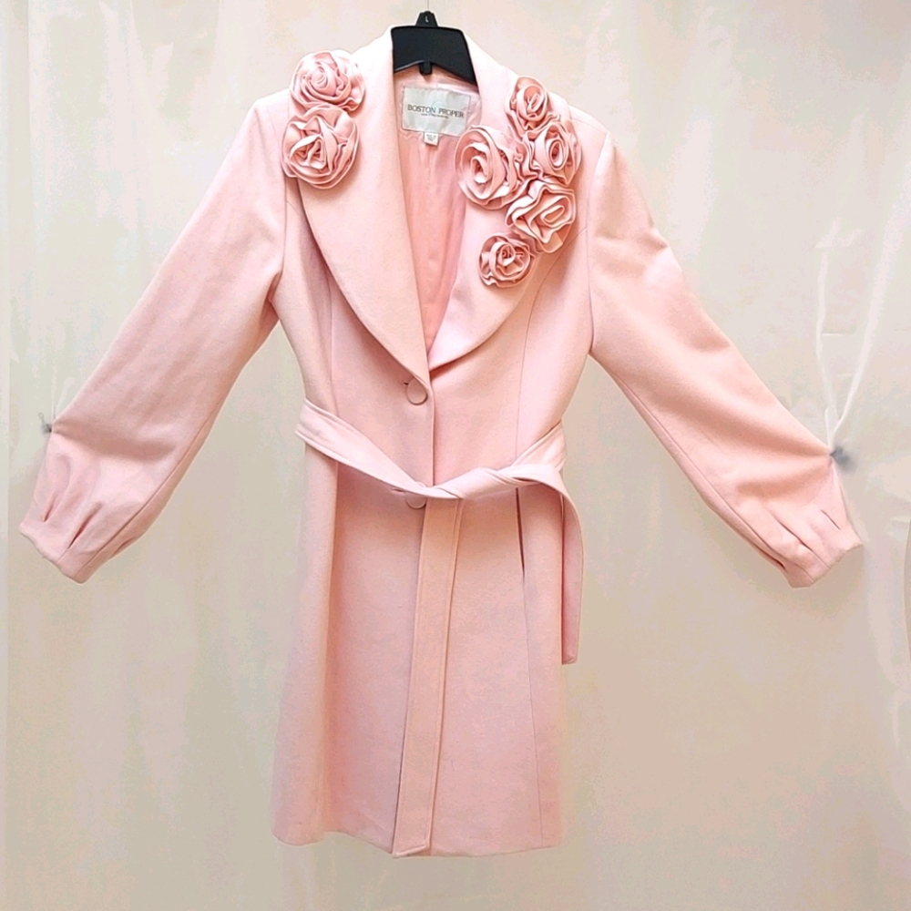 Boston Proper pink coat